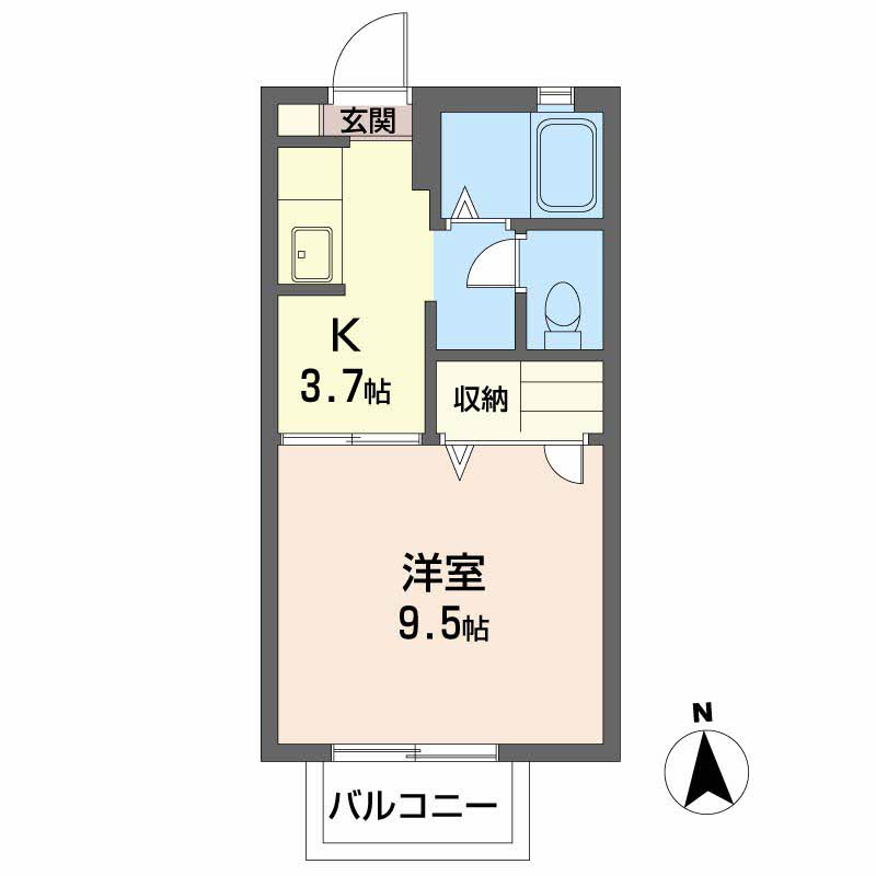 インペリアル　A棟の間取り