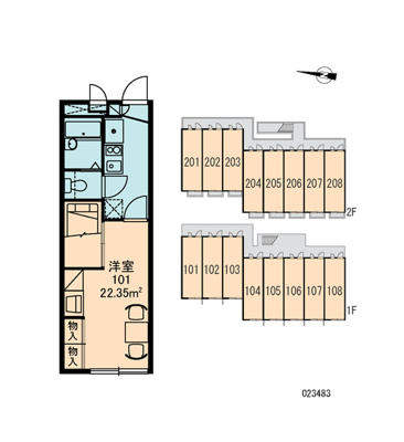 【区画図】 | カサブランカ4