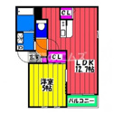 【間取り】 | Ｒｅｇａｌｅｓｔ平尾の間取り