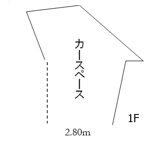 【駐車場】 | 緑町4丁目貸家 | 1階駐車場