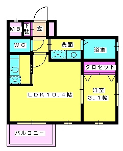 【間取り】 | リアンレガーロ井尻ステーションEAST