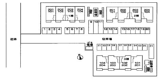 Costa Mesa(コスタメサ）Ⅱの区画図