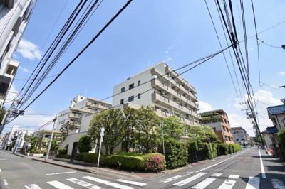 【外観】 | 東急ドエルアルス久が原B棟 | 池上線「久が原」駅徒歩１４分・都営浅草線「西馬込」駅徒歩１４分。新耐震基準マンション。２０１７年に大規模修繕工事実施済み。