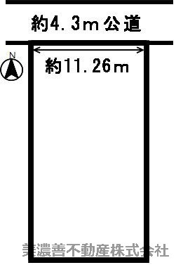 １７５３５　岐阜市曽我屋土地の区画図