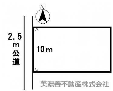 ３０８１８　岐阜市向加野土地の区画図
