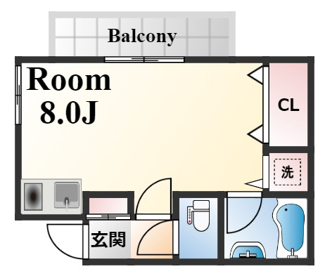 サンハイム深江の間取り
