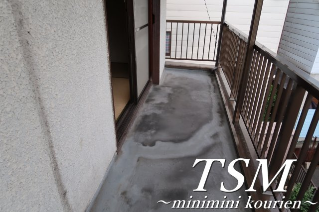 北中振２戸１貸家のバルコニー|南向きバルコニー