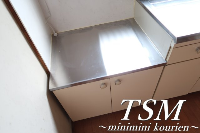 北中振２戸１貸家のキッチン|２口コンロ設置タイプ