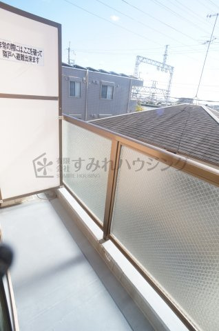 エクセルコート中山のバルコニー