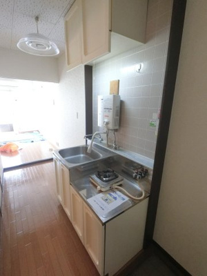 【キッチン】 | サンハイツのぶと | ガスコンロは残置物です