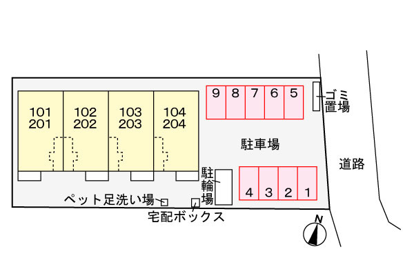 アストルムの区画図