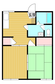【間取り】 | ハイツオギヌマＡ