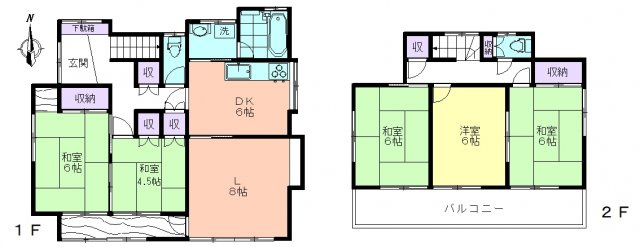 白山庵の間取り