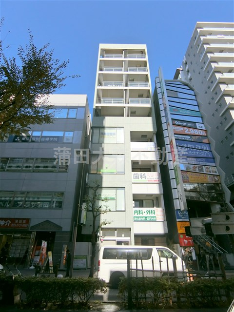 パシフィックタワーの外観|2010年4月築　　RC鉄筋コンクリート造地上9階建て
東京都大田区西蒲田7丁目　JR京浜東北線蒲田駅徒歩2分、東急池上線蓮沼駅徒歩8分
