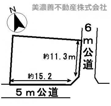 １７６９０　揖斐郡揖斐川町谷汲長瀬土地の区画図