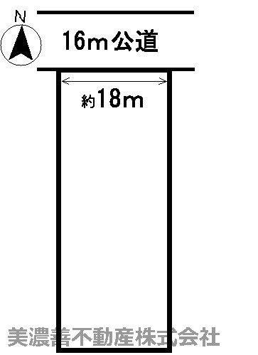 ３５３４０　岐阜市柳津町高桑土地の区画図
