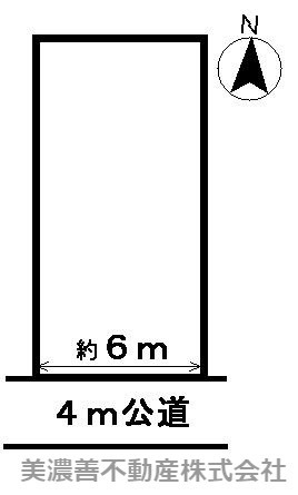 ３５５９５　岐阜市蔵前土地の区画図
