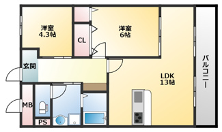 【間取り】 | 板倉第一ビル