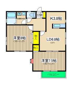 【間取り】 | セジュール狩場 | セジュール狩場　間取り
