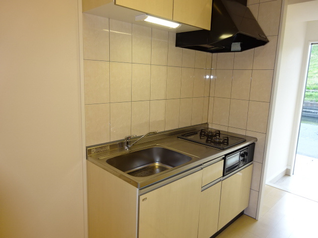 ミルキーウェイ酒津のキッチン|2口ガスコンロ付き