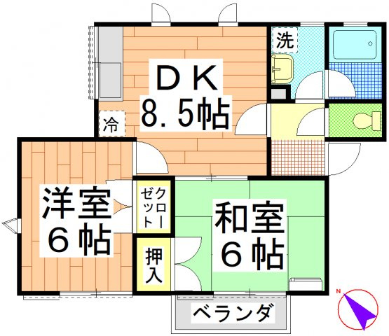 【間取り】 | CATVネットWi-Fi使用料無料（12M）です