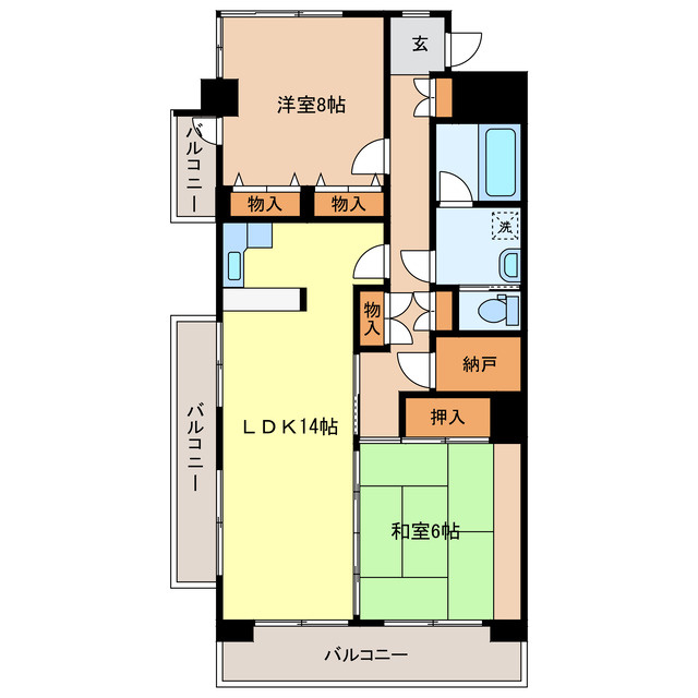 高雄ハイツの間取り
