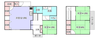 【間取り】 | 東関戸貸家
