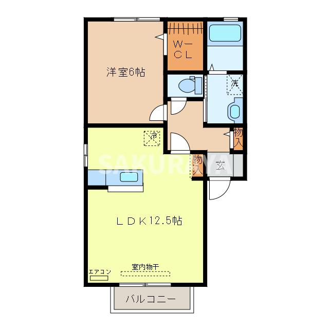 グランドール Ａ/Ｂの間取り