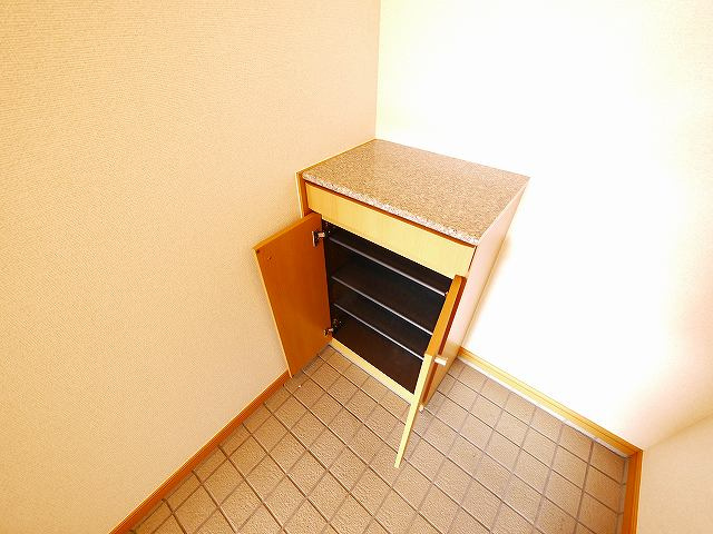 アムール　パティオの玄関|明るい玄関です