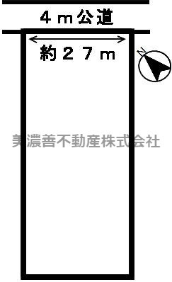 ４５５４８　岐阜市一日市場土地の区画図
