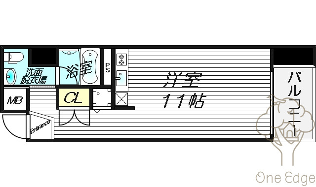 クリスタルブライト天満橋リバーサイドの間取り