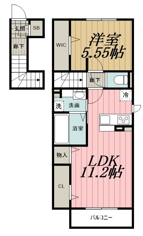 エスペランサＢ棟の間取り