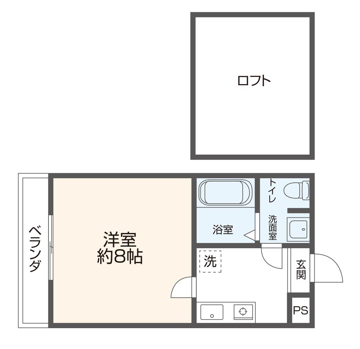 プリエール光陽Ⅱ( 近畿大学 一人暮らし )の間取り