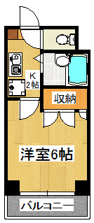 ベイステート安間の間取り|バス・トイレ別