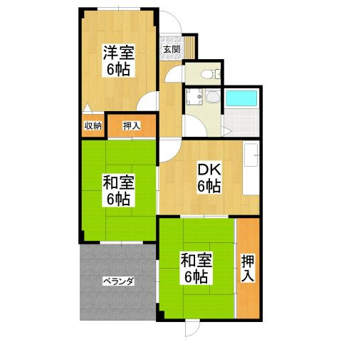 【間取り】 | ウエストリバーハイツ