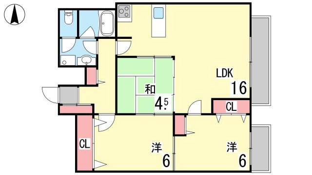 【間取り】 | シャンボール岡本