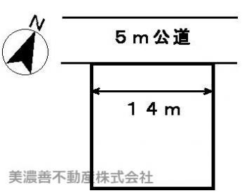 ２９６２０　岐阜市三田洞東土地の区画図
