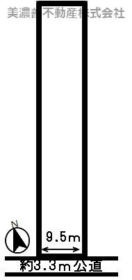 ５０１９４　羽島市上中町長間土地の区画図