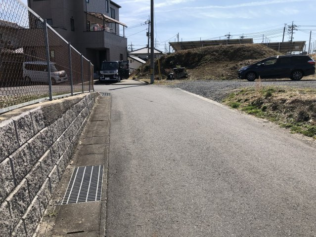 津山市押入・野介代　売土地134坪の前面道路含む現地写真
