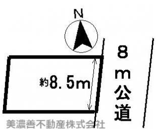 ３５４５３　岐阜市福光西土地の区画図