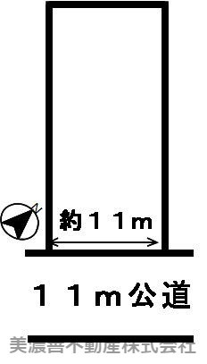 ４３５４７　岐阜市茶屋新田土地の区画図