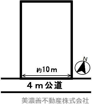 ４４２４１　関市池尻土地の区画図