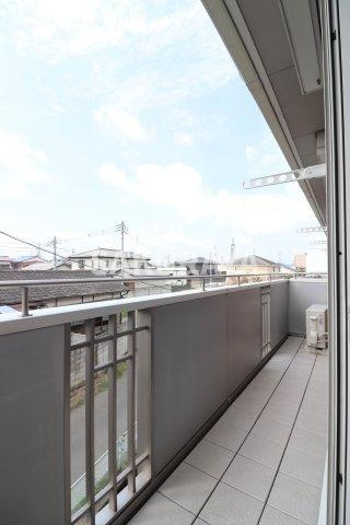フレグランスヒトミDのバルコニー|2024年撮影。現況と異なる場合がございます。