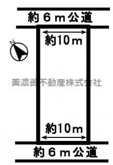 ４９８９９　岐阜市石谷土地の区画図