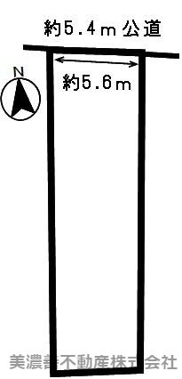 ５０５６７　岐阜市松風町土地の区画図