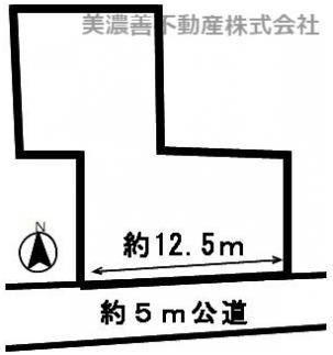 ５０７１２　岐阜市早田土地　の区画図