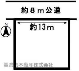 ５１０２３　山県市高富土地の区画図