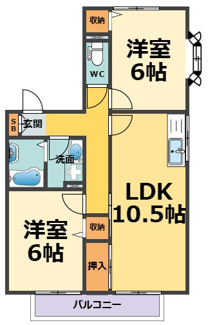 【間取り】 | カーサイクマタ５（鳴尾小・鳴尾中学校区）
