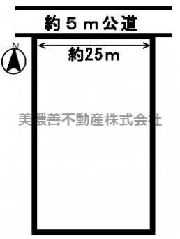 ５２５５５　各務原市那加山下町土地の区画図