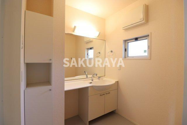 ハピネスの洗面所|2019年撮影。現況と異なる場合がございます。